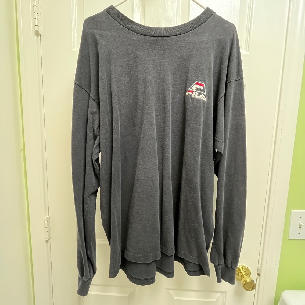 FILA Men's T-Shirt Long Sleeve XL